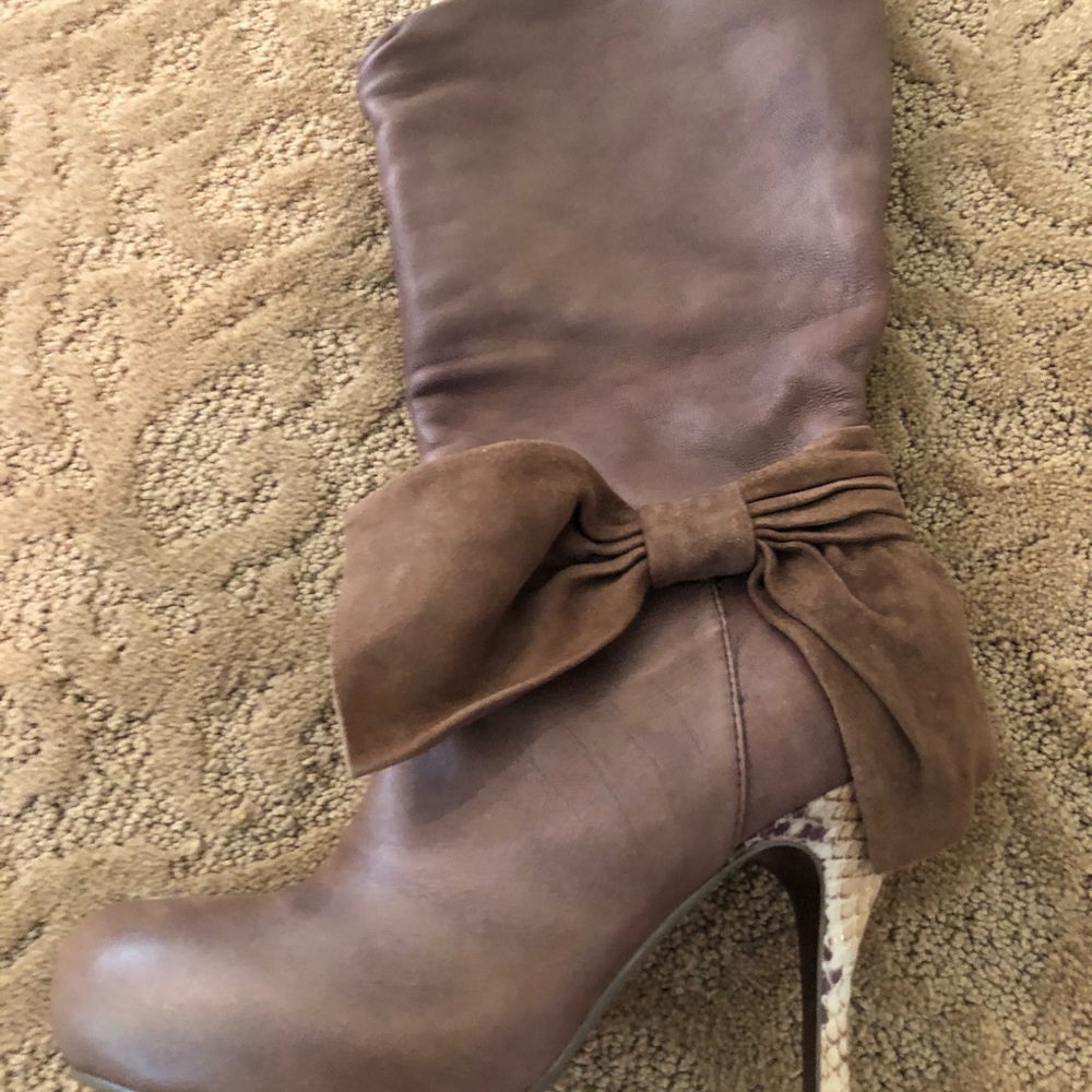 Poetic licence femininity bow boots new 6.5 - Picture 3 of 8
